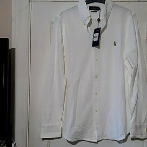 Ralph Lauren long sleeve knit  button down shirt